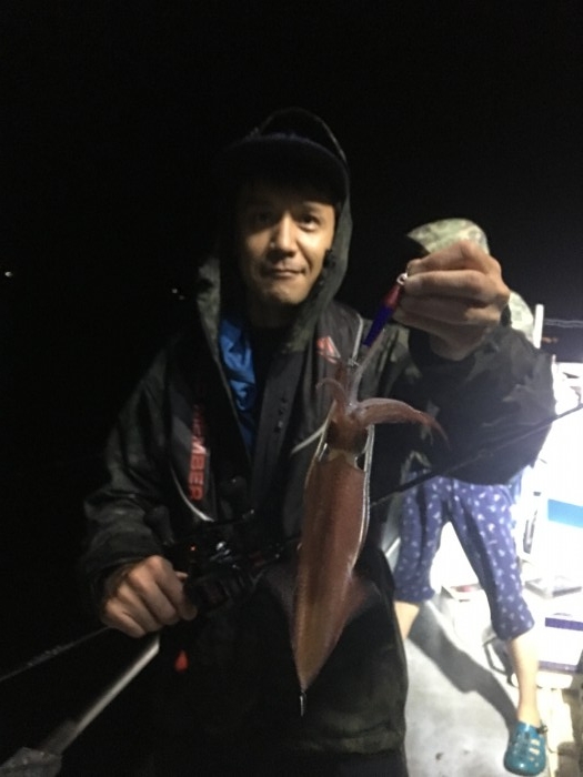 イカメタル試し釣り の写真