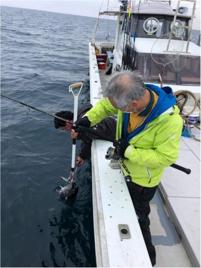 本日も良く跳ねていました! の写真