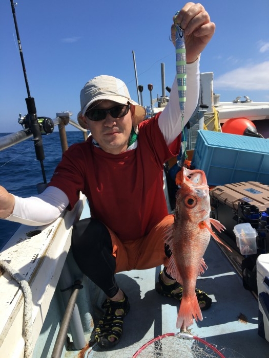 タイラバアカムツスローリレーとティップラン試し釣り の写真