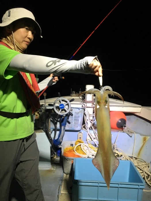 アカイカ好調  調査釣行 の写真